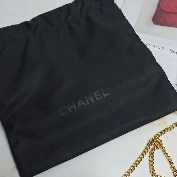 Chanel jersey pink Raspberry Micro Bag - Picture 4 of 11